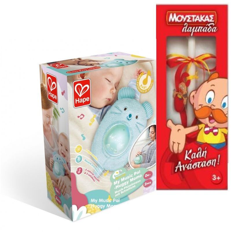 HAPE EARLY MELODIES ΜΟΥΣΙΚΟ ΦΩΤΟΝΑΝΟΥΡΙΣΜΑ HUGGY MOMO (E0113A)