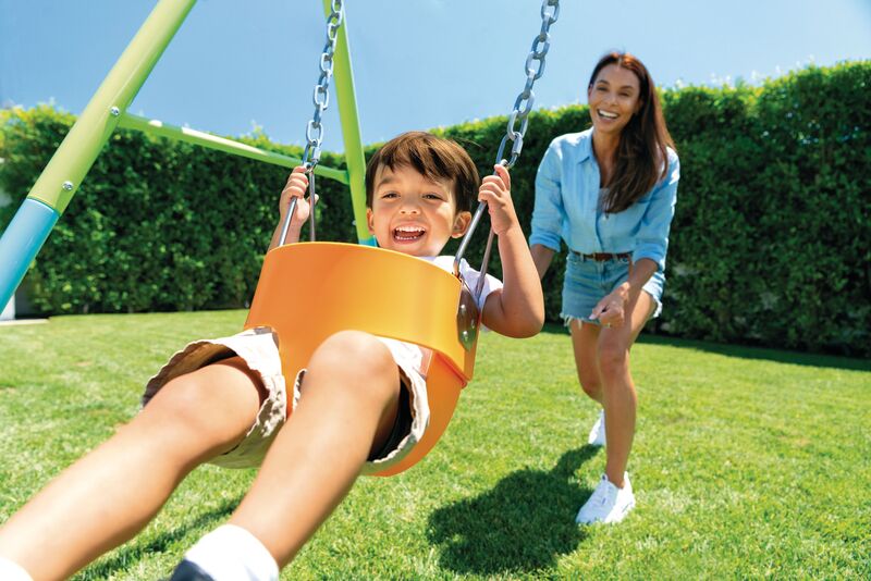 Intex Σετ Κούνια 2 Σε 1 Green/Blue 170cmX235cmX200cm (44113) φωτογραφία