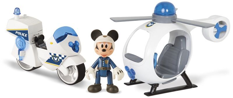 Imc Mickey Σετ Police Motorbike And Helicopter (183247)