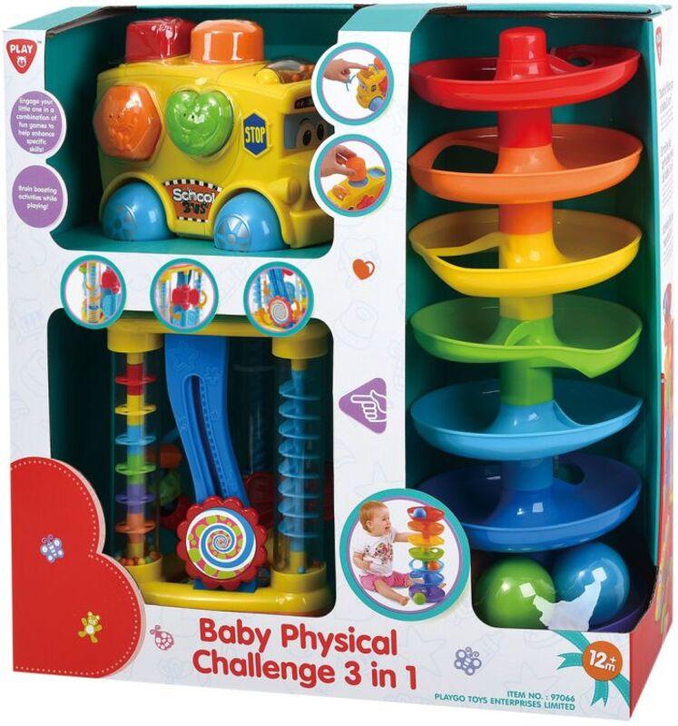 Βρεφικό Σετ Δραστηριοτήτων Playgo Physical Challenges 3Σε1 - 97066 - φωτογραφία 2