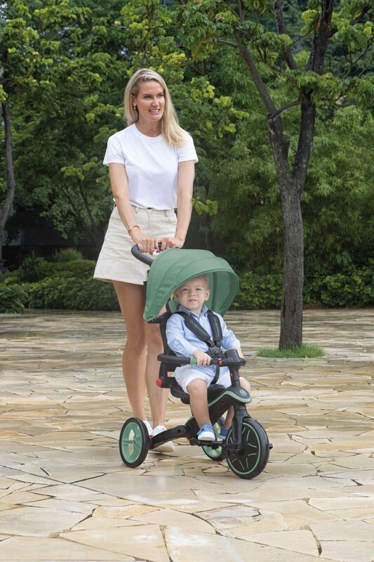 Globber Τρίκυκλο Trike Explorer Foldable 4 In 1 Olive (732-104) φωτογραφία