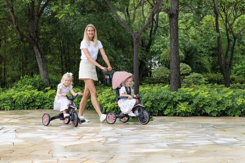 Globber Τρίκυκλο Trike Explorer Foldable 4 In 1 Pastel Pink (732-210) φωτογραφία