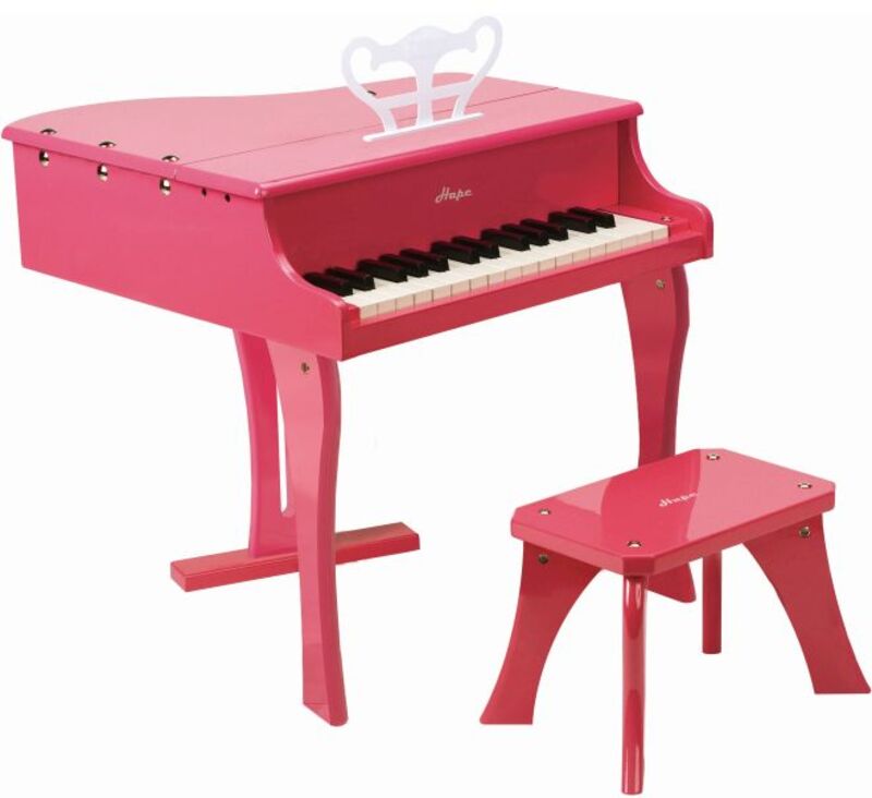 Hape Early Melodies Ξύλινο Πιάνο 30 Κλειδιά-Pink (E0319A)