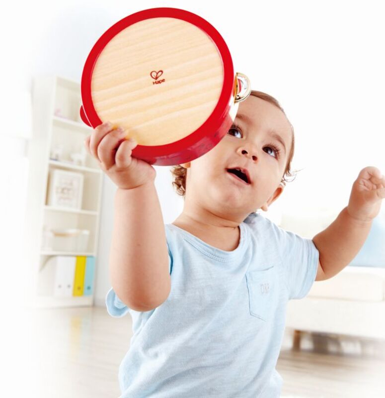 Hape Early Melodies Ξύλινο Ταμπουρίνο Tap-Along (E0607) - φωτογραφία 3