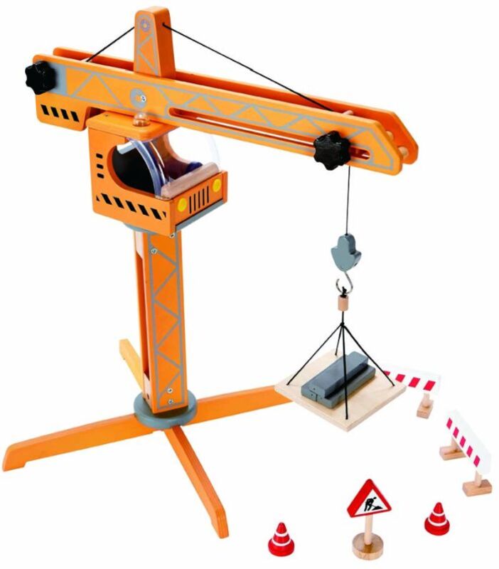 Hape Playscapes Ξύλινος Γερανός Crane Lift (E3011) φωτογραφία