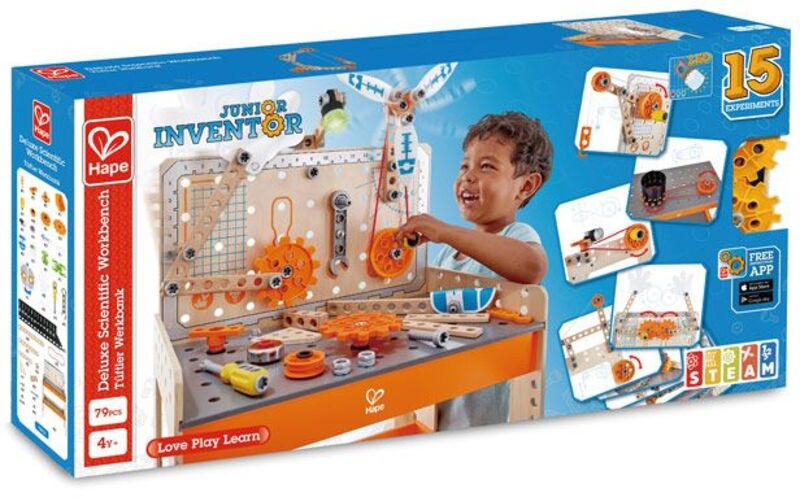 Hape Early Explorer Ξύλινος Πάγκος Εργαλείων Scientific Workbench (E3027A) φωτογραφία