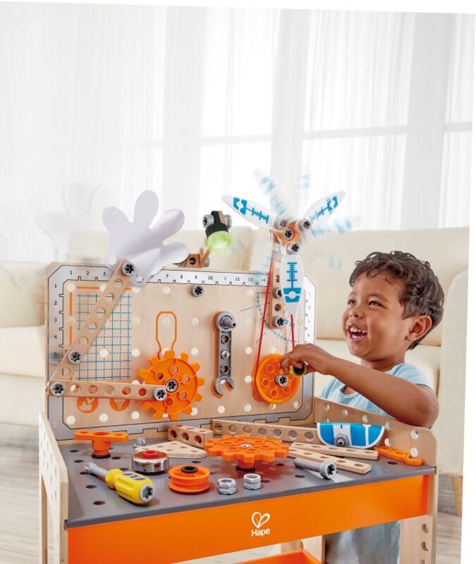 Hape Early Explorer Ξύλινος Πάγκος Εργαλείων Scientific Workbench (E3027A) φωτογραφία