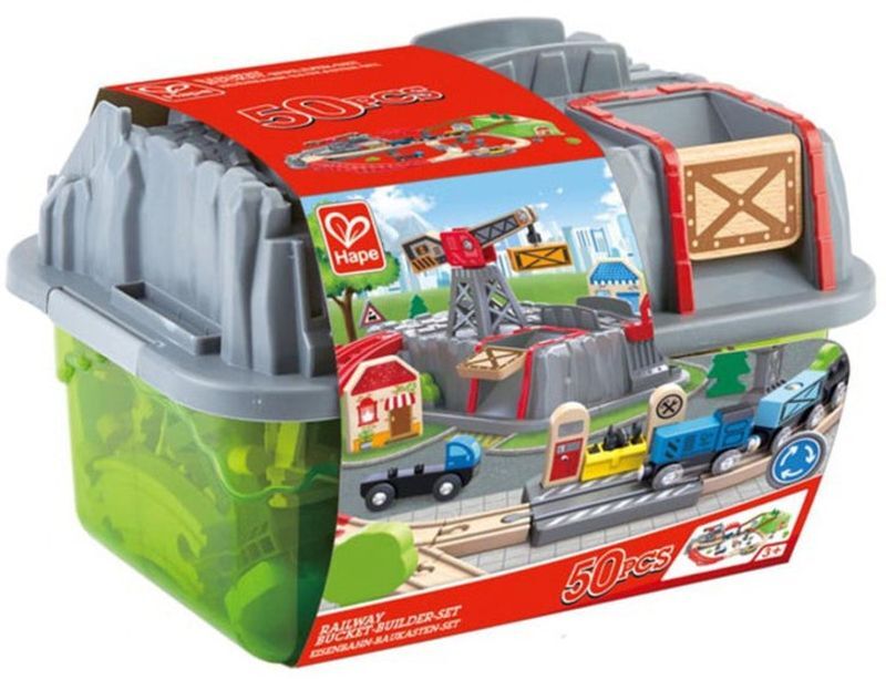 Hape Rainway Ξύλινος Σιδηρόδρομος Builder Set (E3764) φωτογραφία