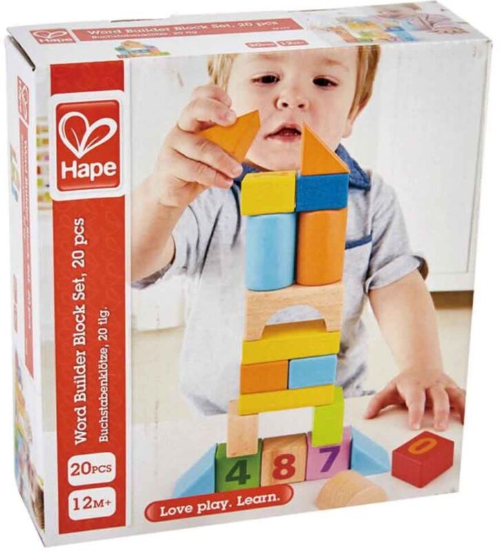 Hape Ξύλινα Τουβλάκια Beech Block Count N' Build 20 τμχ (E8388A) - φωτογραφία 3