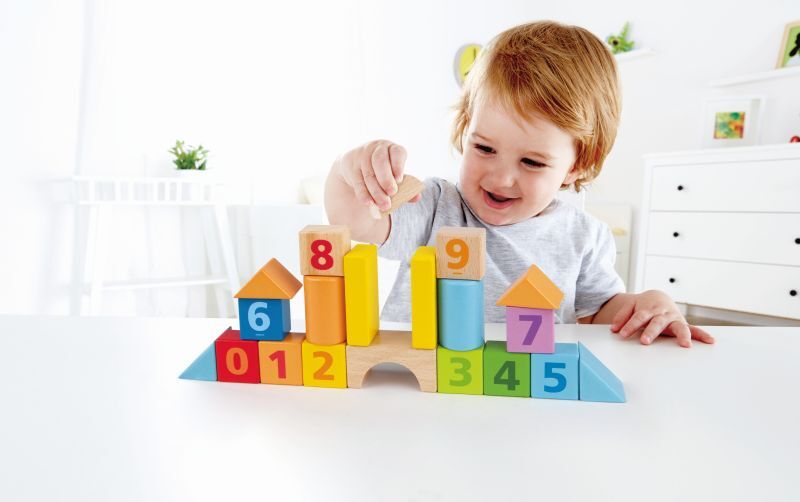 Hape Ξύλινα Τουβλάκια Beech Block Count N' Build 20 τμχ (E8388A) - φωτογραφία 5