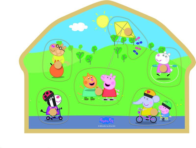 BRT Peppa Pig Ξύλινο Παζλ Playground Peg (8980)