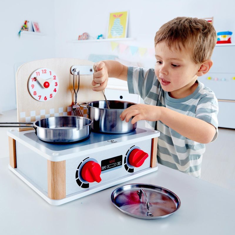 Hape Playfully Delicious Ξύλινη Κουζίνα & Grill Set 2 in 1 (E3151A) φωτογραφία