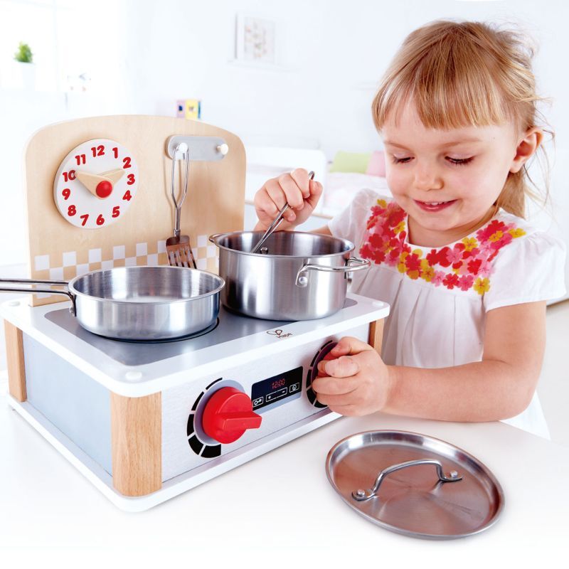 Hape Playfully Delicious Ξύλινη Κουζίνα & Grill Set 2 in 1 (E3151A) φωτογραφία