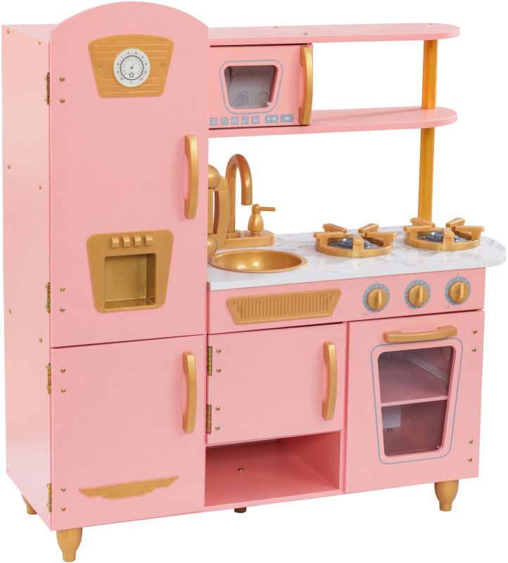 KidKraft Ξύλινη Κουζίνα Vintage Pink & Gold Limited Edition (53443-CSM)