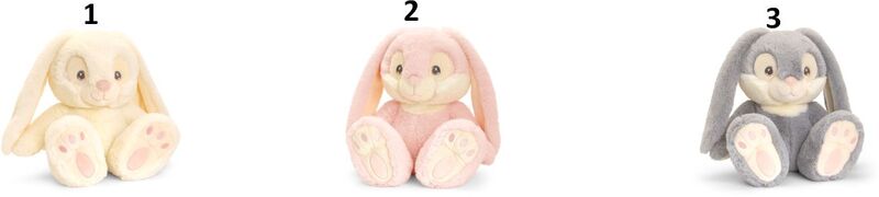 Keel Eco Λούτρινο Κουνέλι Patchfoot 30cm-3 Σχέδια (SE1363) φωτογραφία