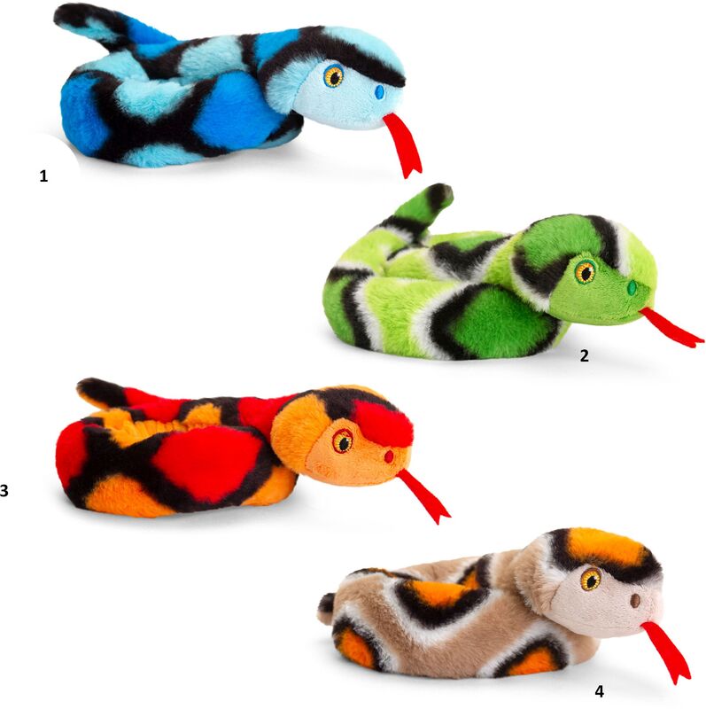 Keel Eco Λούτρινο Φίδι Coiled 30cm-4 Σχέδια (SE1472) φωτογραφία