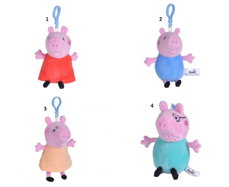 Simba Λούτρινο Μπρελόκ Peppa Pig - 4 Σχέδια (109261000) φωτογραφία