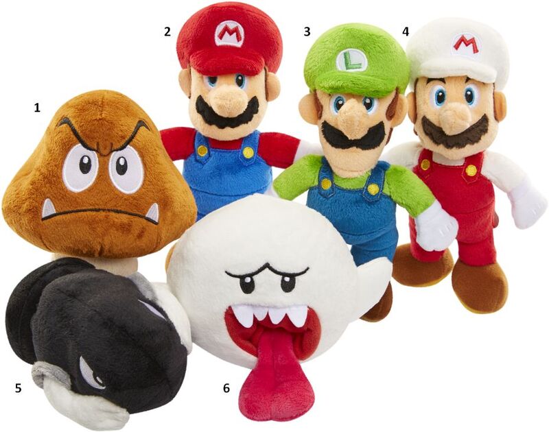 Jakks Pacific Nintendo Mario Bros Λούτρινο 19cm - 6 Σχέδια (62845) φωτογραφία