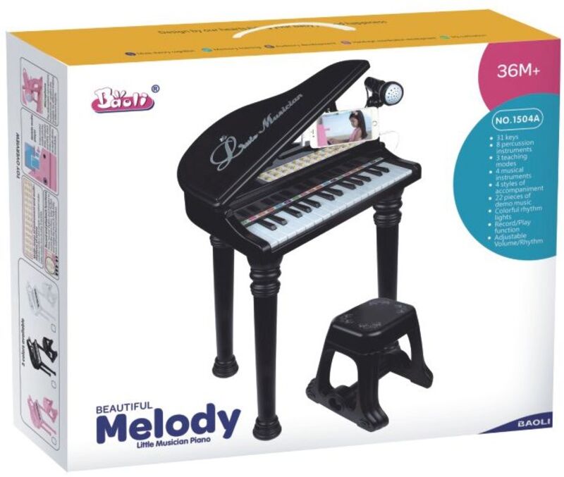 BW Πιάνο B/O 31 Keys - 3 Σχέδια (1504A) - φωτογραφία 3