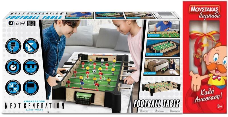 Λαμπάδα MAM Ξύλινο Ποδοσφαιράκι Tabletop 68.5cm. (MA3150_27)