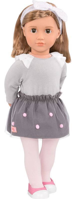 Our Generation Κούκλα Bina With Pompom Skirt (BD31227Z)