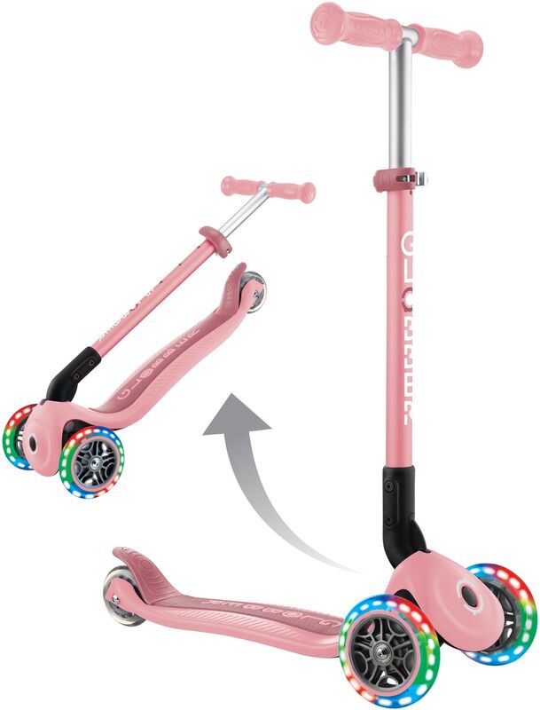 Παιδικό Πατίνι Globber Primo Foldable Lights Pastel Pink - 432-211-3 - φωτογραφία 7