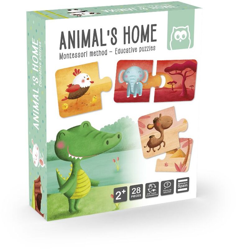 Eurekakids P&M Πάζλ Ζωάκια Animal’s Home-Montessori (483017)
