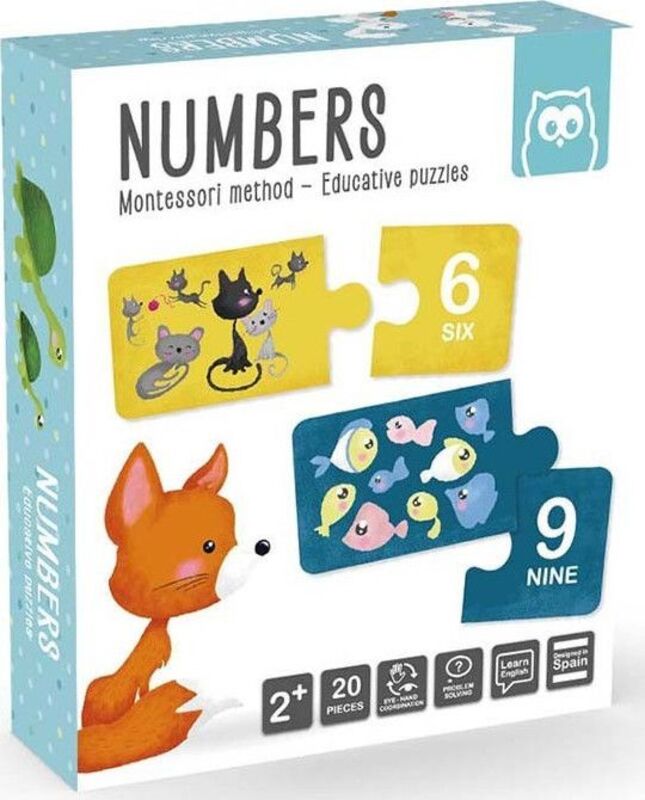 Eurekakids P&G Παζλ Αριθμοί 20Τμχ-Montessori (483024)