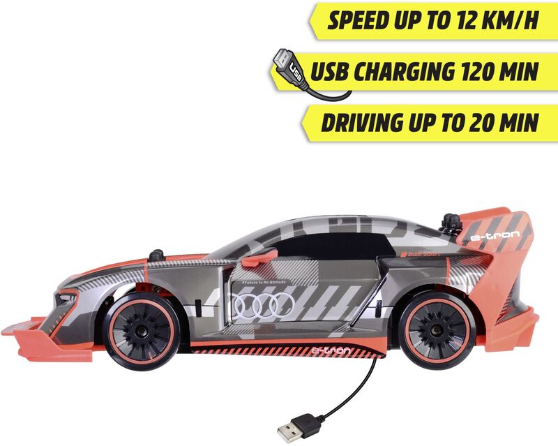 Dickie Τηλεκατευθυνόμενο Audi S1 E-Tron Quatro Drift Car 30cm RTR 1:16 (201106011) - φωτογραφία 4