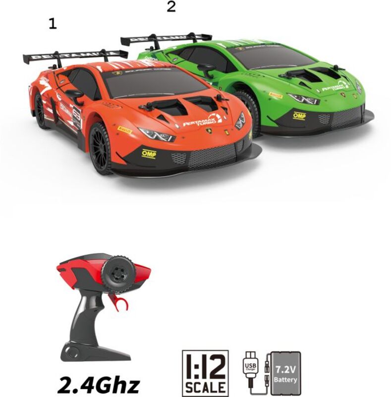 BW Τηλεκατευθυνόμενο Αυτοκίνητο Racer Lamborghini Huracan GT3 1:12-2 Χρώματα (6612)