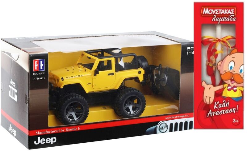 Λαμπάδα EE Τηλεκατευθυνόμενο Jeep Wrangler 2.4GHZ 1:14 (E716-003)
