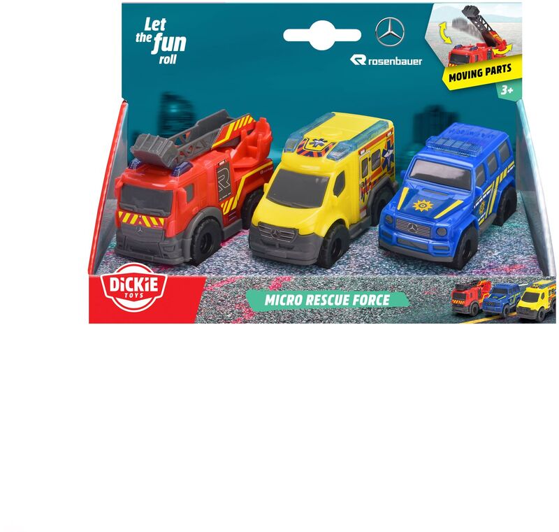 Dickie Freewheel Όχημα Διάσωσης Micro 8cm 1:36 (203712029) - φωτογραφία 2