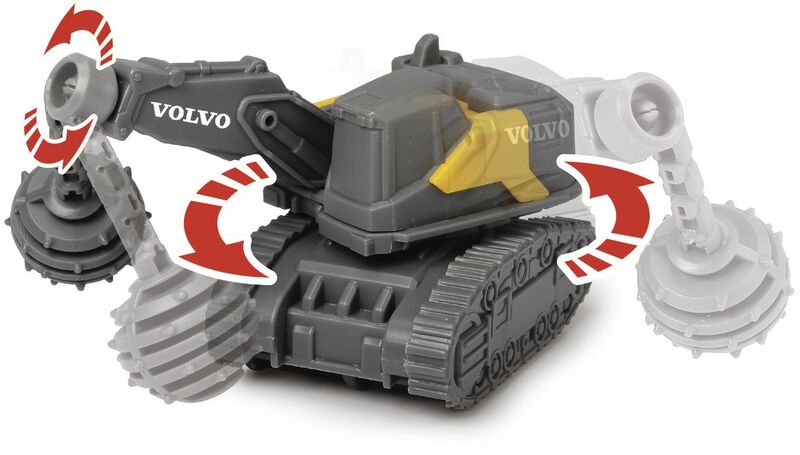 Dickie F/W Σετ Οχήματα Volvo Micro Builders 9cm (203722009) - φωτογραφία 7