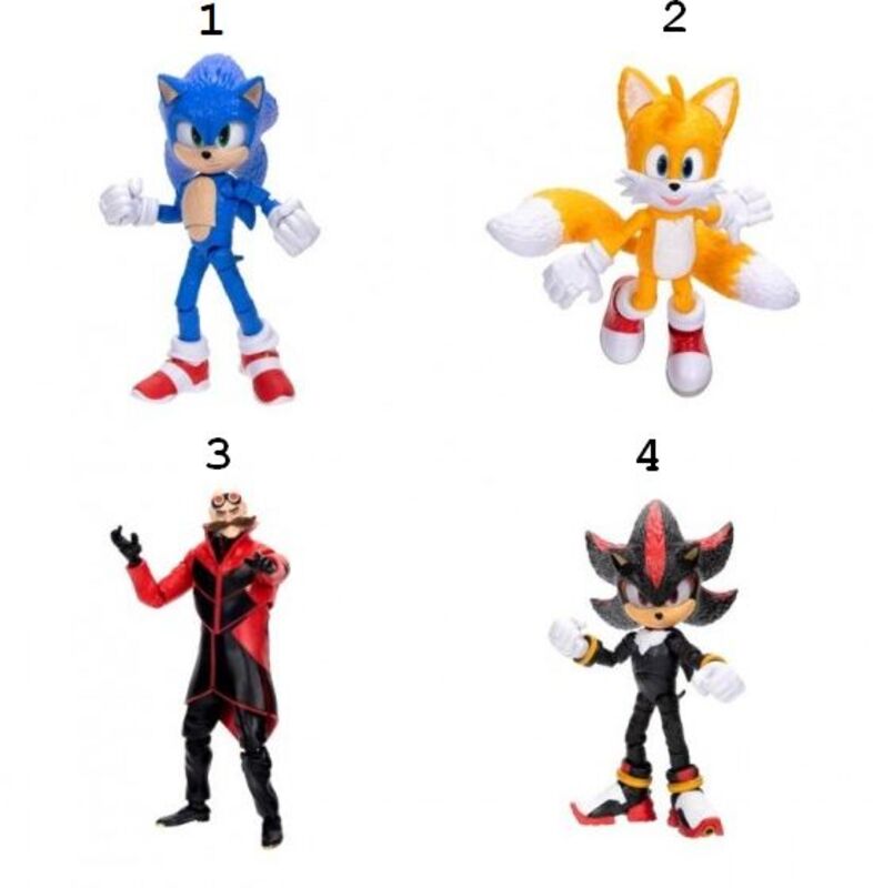 Jakks Pacific Sonic 3 Movie Φιγούρα 5''W.1-4 Σχέδια (423964-GEN) - φωτογραφία 2