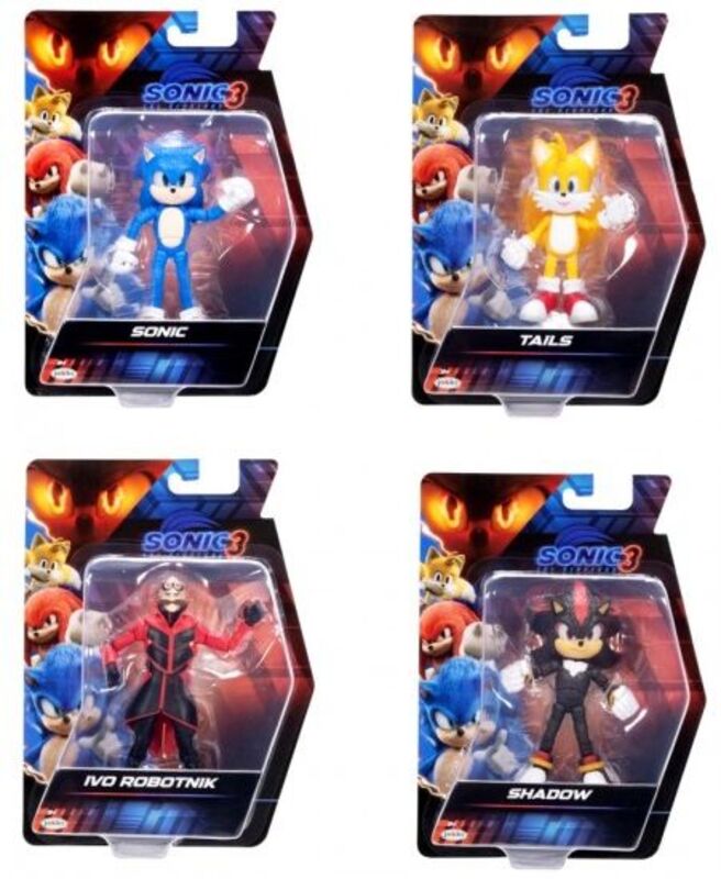 Jakks Pacific Sonic 3 Movie Φιγούρα 5''W.1-4 Σχέδια (423964-GEN) - φωτογραφία 3