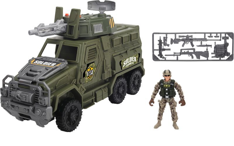 CM Soldier Force-Στρατιωτικό Φορτηγό Tactical Command Playset (545121)