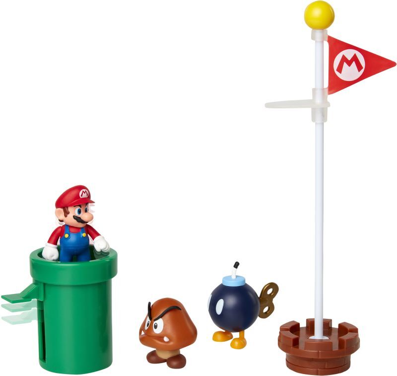 JP Nintendo Φιγούρα 2.5" Super Mario Acorn Plains Diorama Set (85987) - φωτογραφία 3