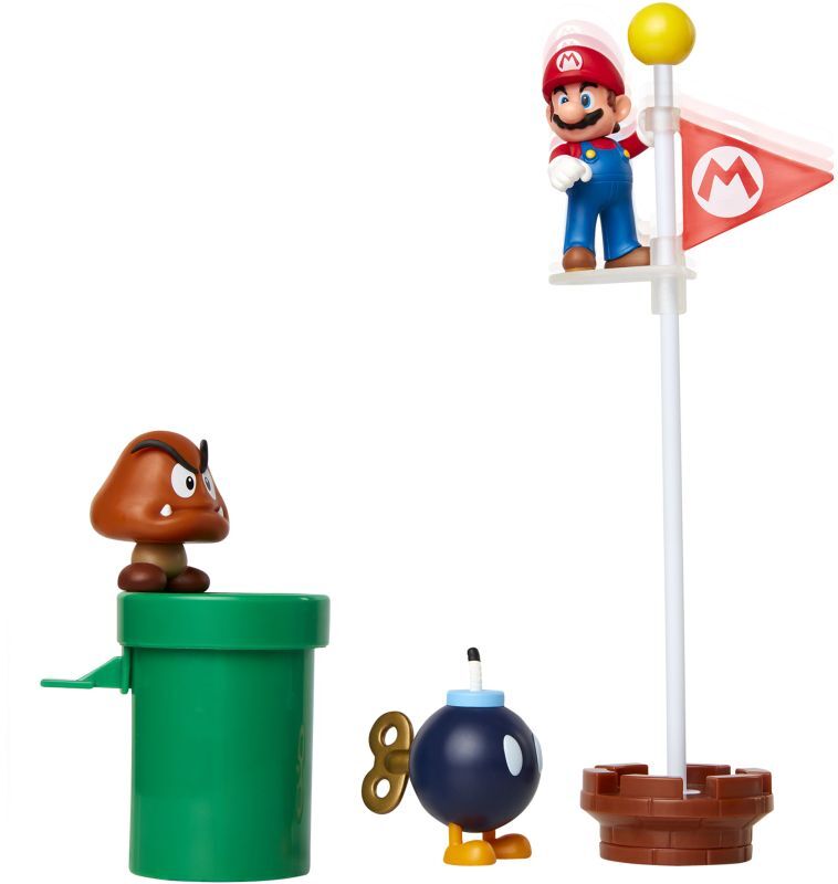JP Nintendo Φιγούρα 2.5" Super Mario Acorn Plains Diorama Set (85987) - φωτογραφία 5