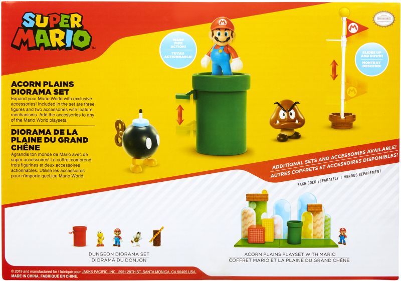 JP Nintendo Φιγούρα 2.5" Super Mario Acorn Plains Diorama Set (85987) - φωτογραφία 6