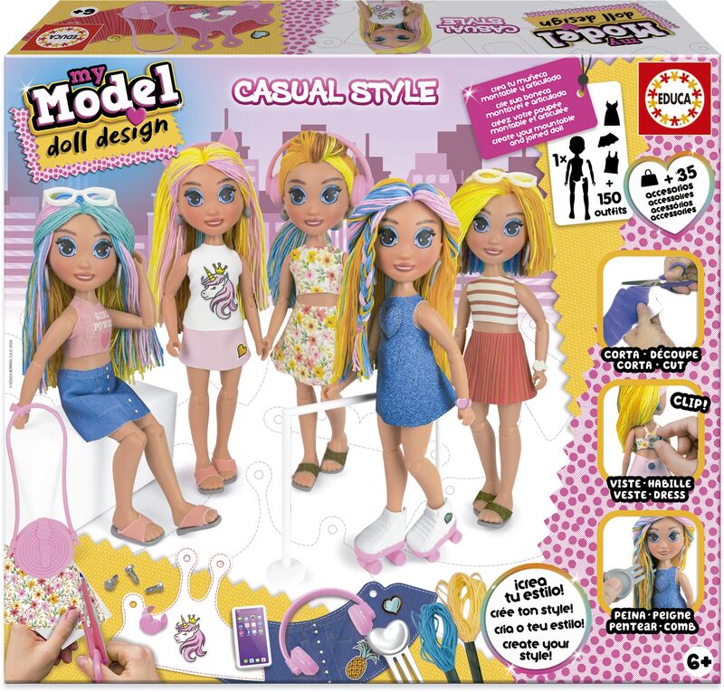 Educa My Model Doll Design Σετ Casual Style (18368)