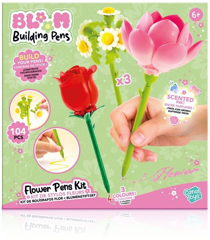Canal Bloom Σετ Δημιουργίας Flower Brick Pen 3Τμχ (BLM002)