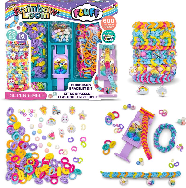 Rainbow Loom Fluff Σετ Βραχιόλια (A0215) - φωτογραφία 2