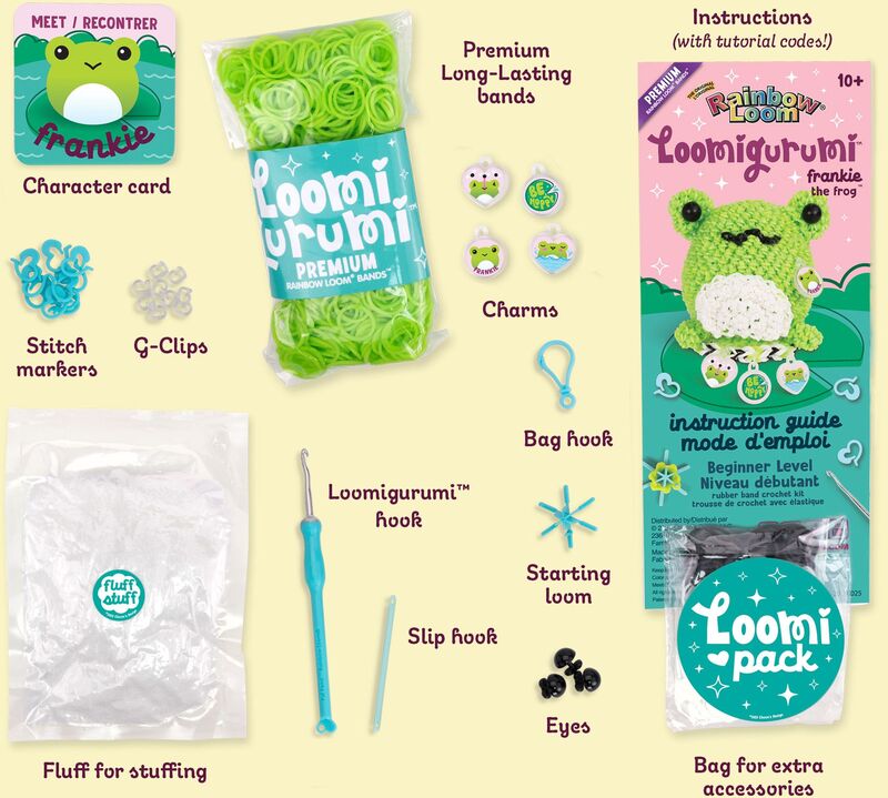 Rainbow Loom Loomigurumi Σετ Βάτραχος (A0221) - φωτογραφία 4