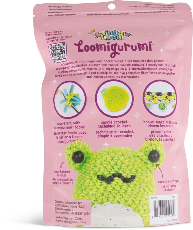 Rainbow Loom Loomigurumi Σετ Βάτραχος (A0221) - φωτογραφία 5