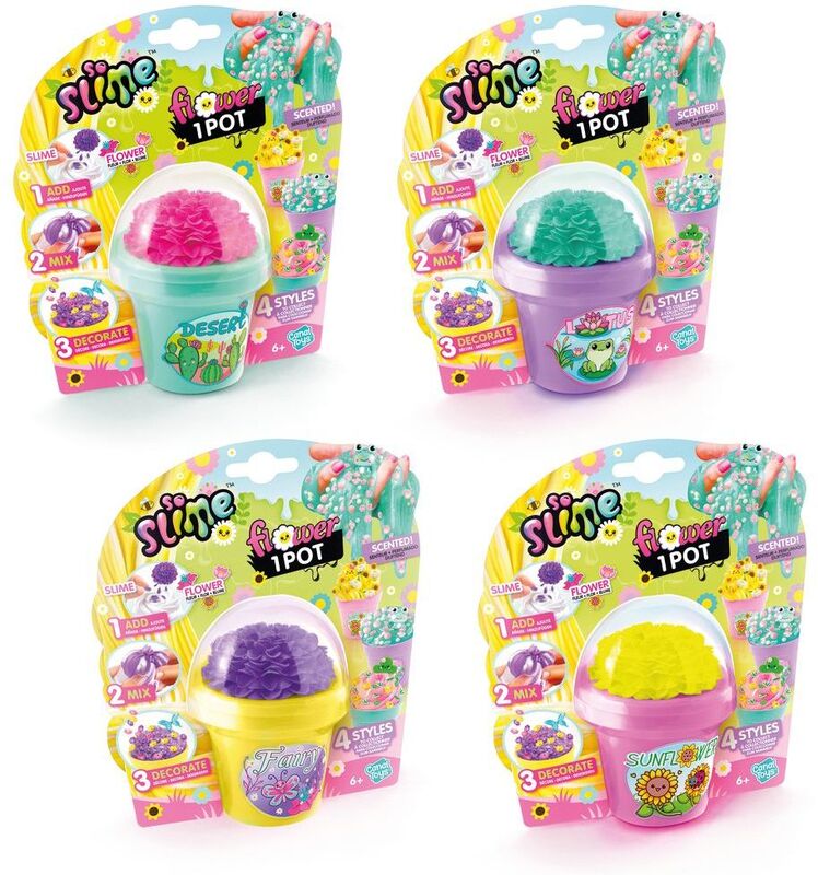 Canal So Slime Flower Βαζάκι-4 Σχέδια-1Τμχ (SSC417)