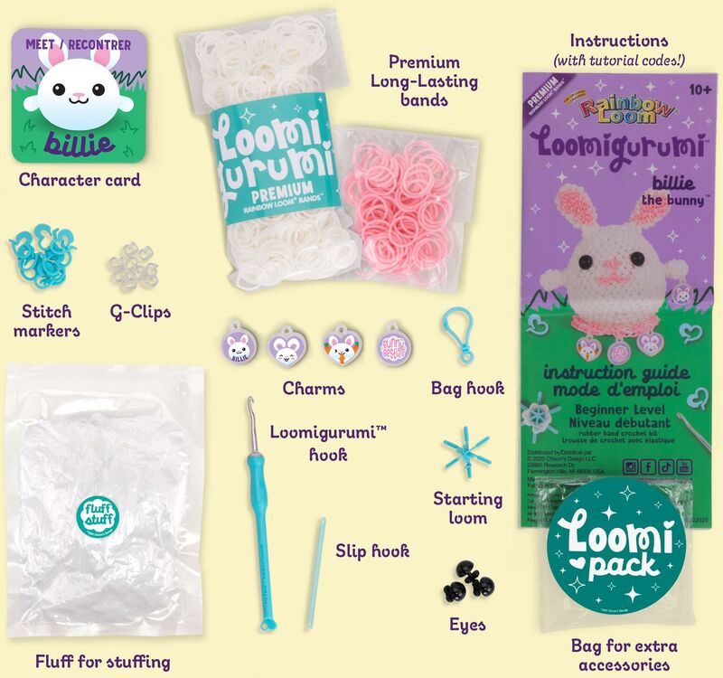 Rainbow Loom Loomigurumi Σετ Κουνελάκι (A0222) - φωτογραφία 4