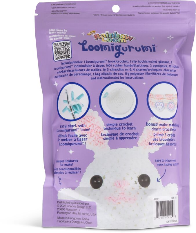 Rainbow Loom Loomigurumi Σετ Κουνελάκι (A0222) - φωτογραφία 5