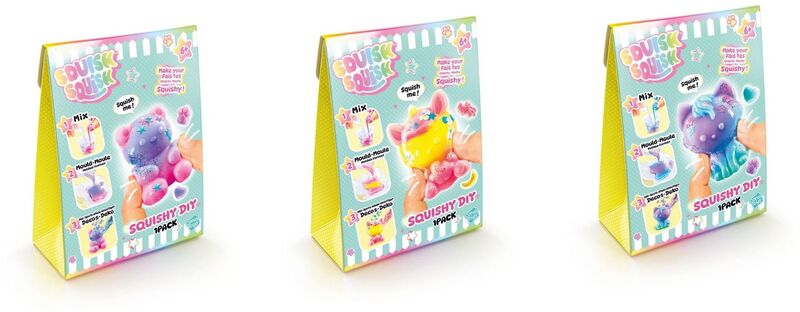 Canal Squishy Σετ Δημιουργίας Diy Squishy 1Τμχ-3 Σχέδια-1Τμχ (SQI005)