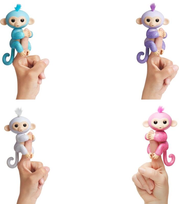 WowWee Fingerlings Glitter Monkey-4 Σχέδια (3760A) - φωτογραφία 3