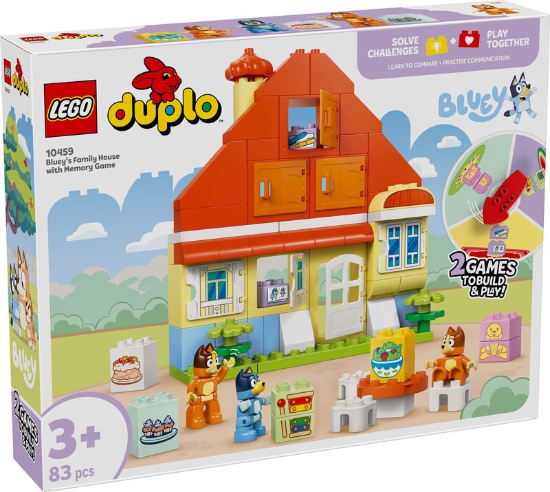 LEGO Duplo Bluey's Family House With Memory Game (10459)
